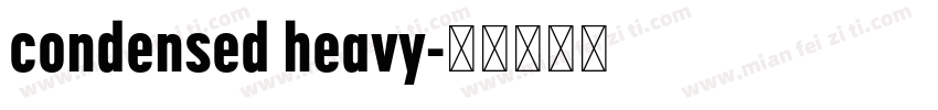 condensed heavy字体转换